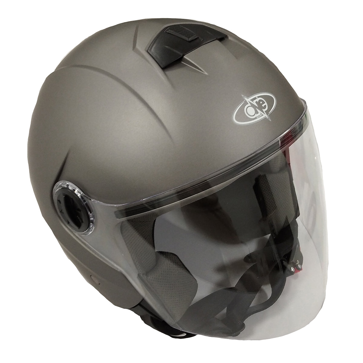 Casco Moto Jet One con visiera One Gamma - titanio opaco