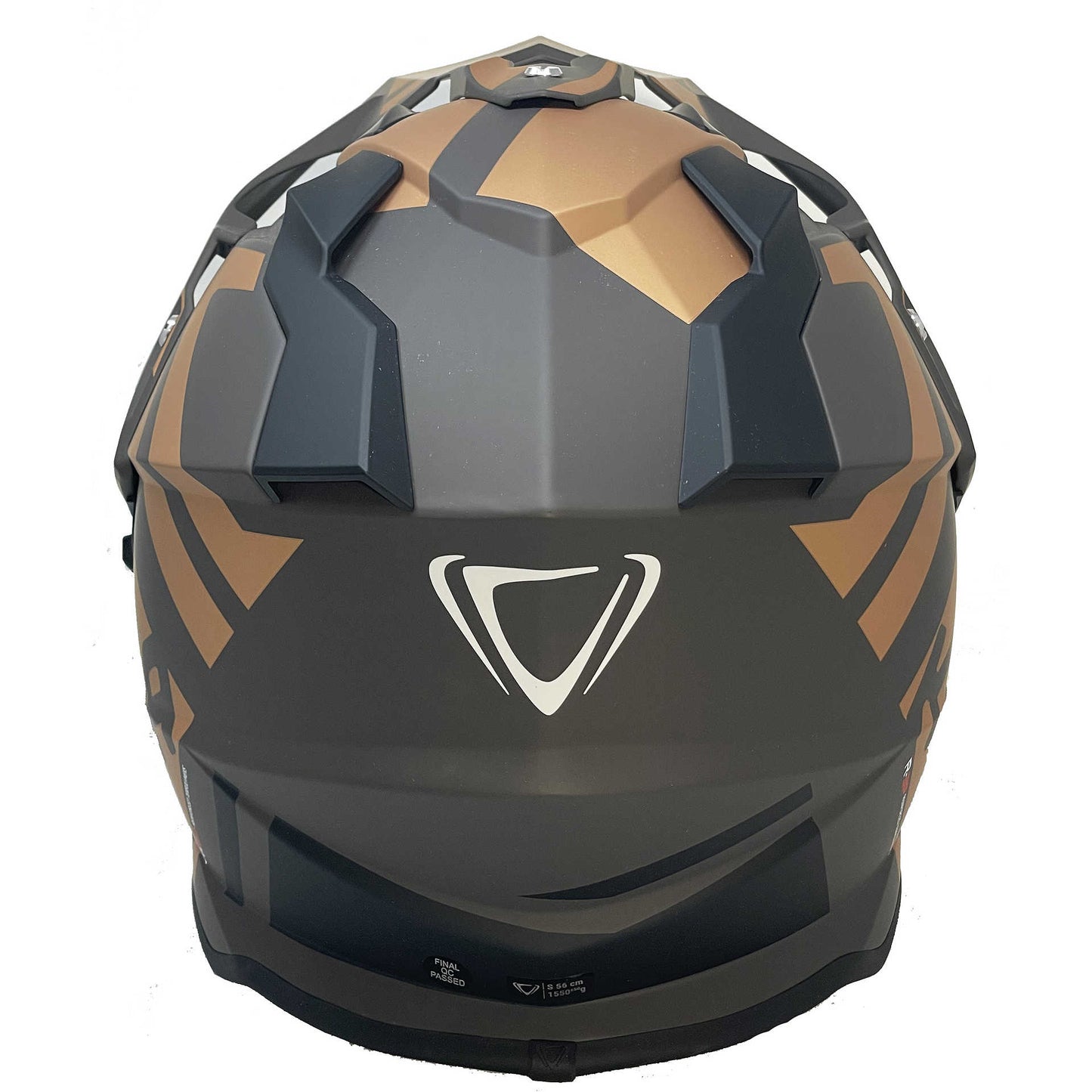Casco Moto Integrale All Road Vemar Kona Desert Bronzo Opaco