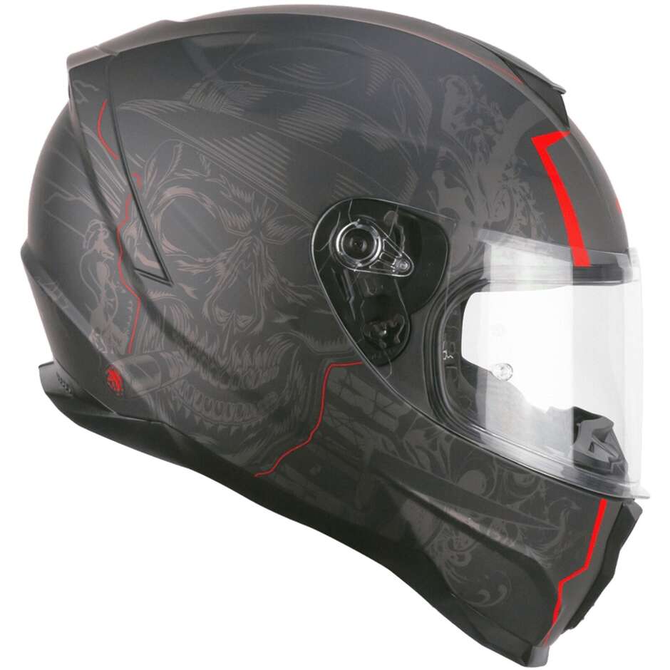 Casco Moto Integrale CGM 320G NEUTRON BAD-B - nero rosso opaco