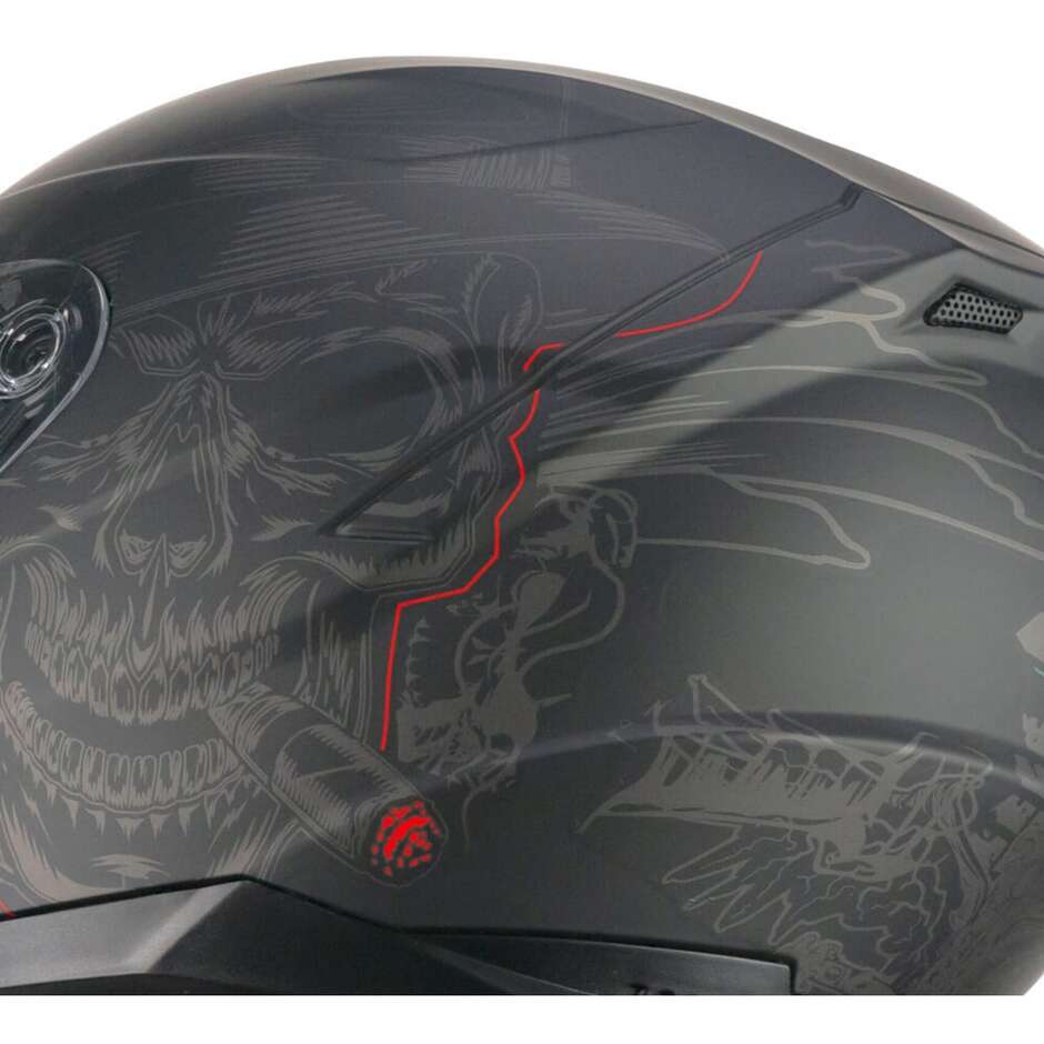 Casco Moto Integrale CGM 320G NEUTRON BAD-B - nero rosso opaco