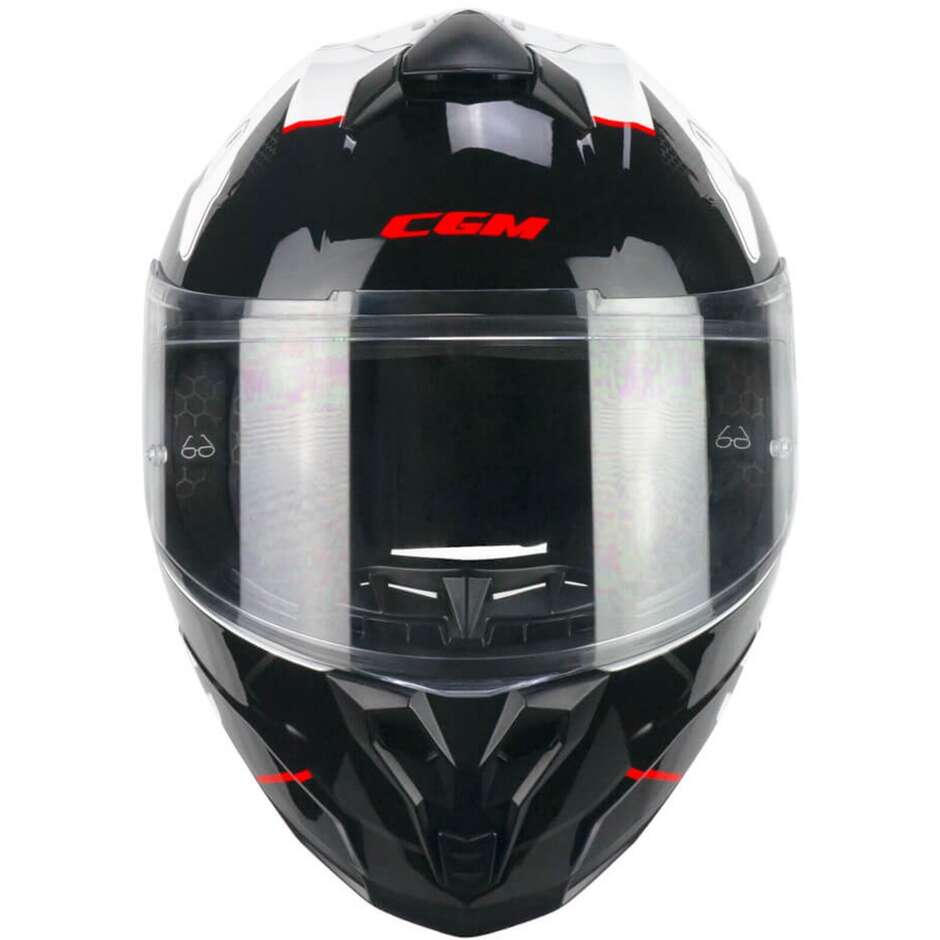 Casco Moto Integrale CGM 320X NEUTRON SPACE - bianco nero rosso