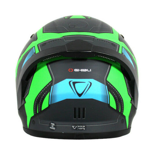 VEMAR CASCO INTEGRALE GHIBLI REBOT VERDE FLUO