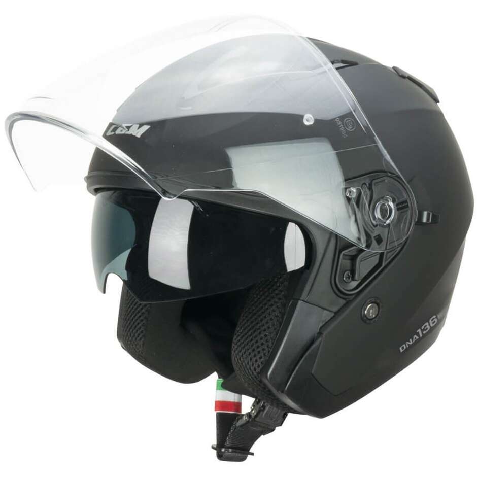 Casco Open face jet CGM 136A DNA MONO - nero opaco