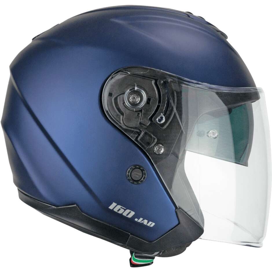 Casco Open face jet CGM 160A JAD MONO - blu satinato
