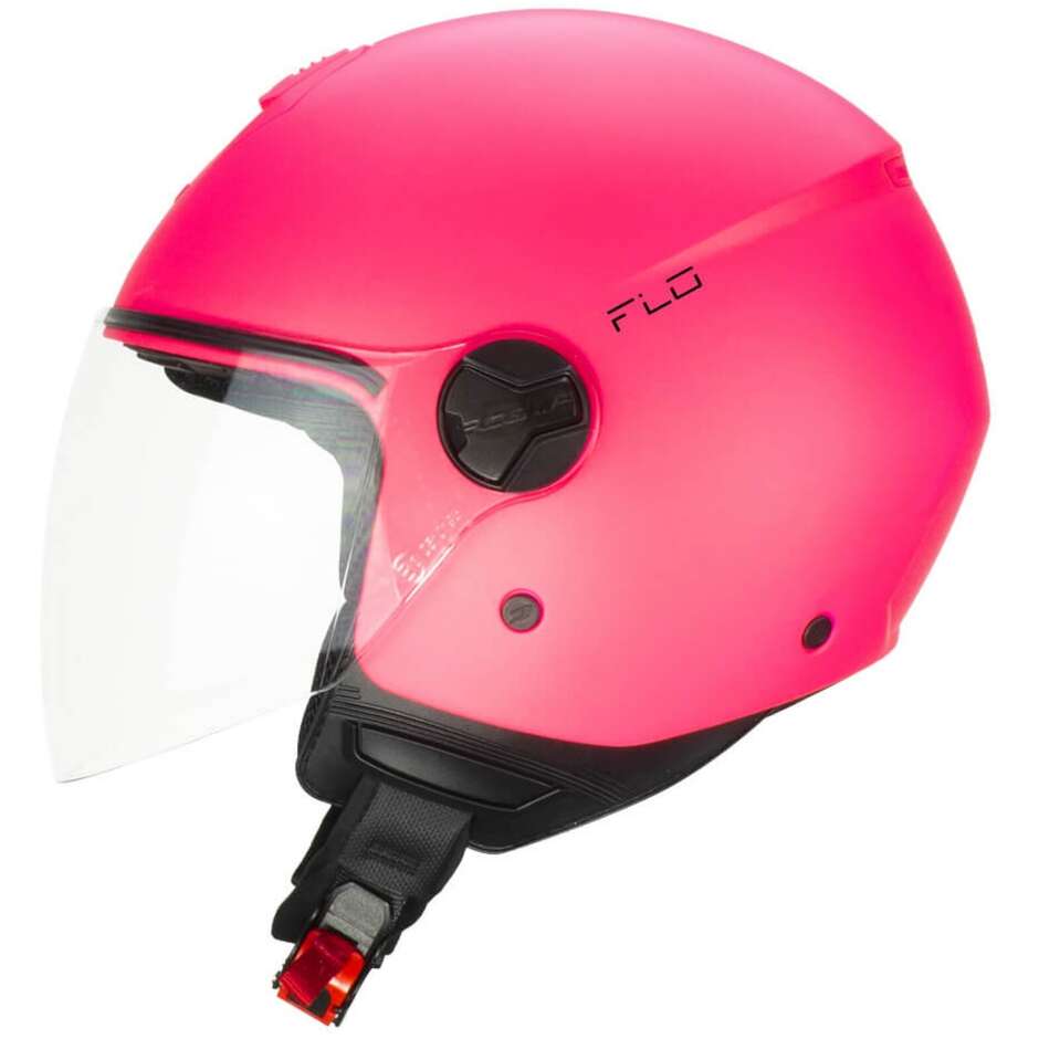 Casco Open face jet CGM 167A FLO MONO (visiera lunga) - rosa fluo opaco