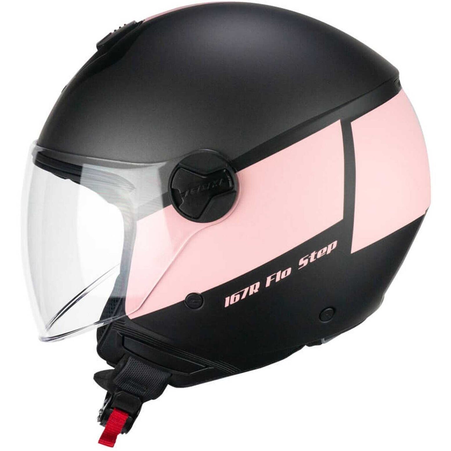 Casco Moto CGM 167R FLO STEP (visiera lunga) - Antracite rosa satinato