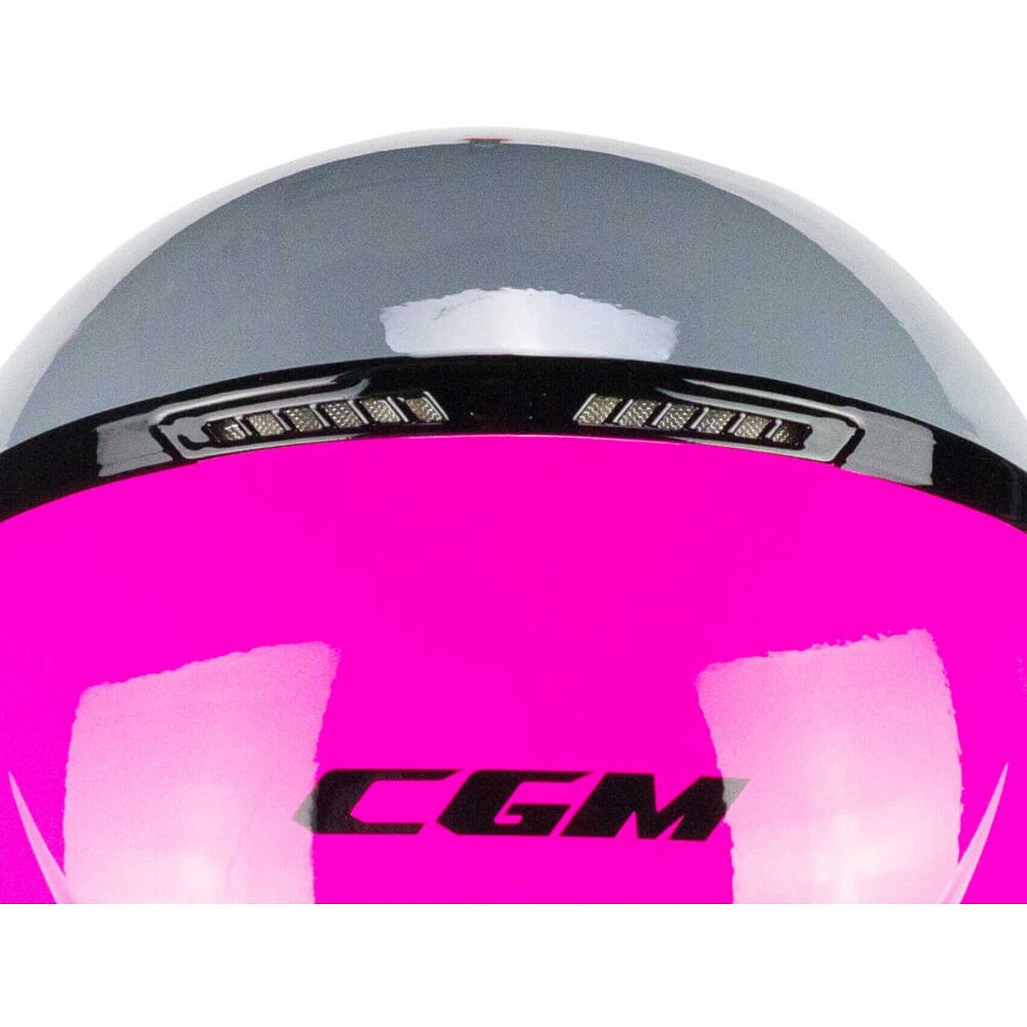 Casco Moto CGM 167R FLO STEP (visiera lunga) - Grigio fucsia