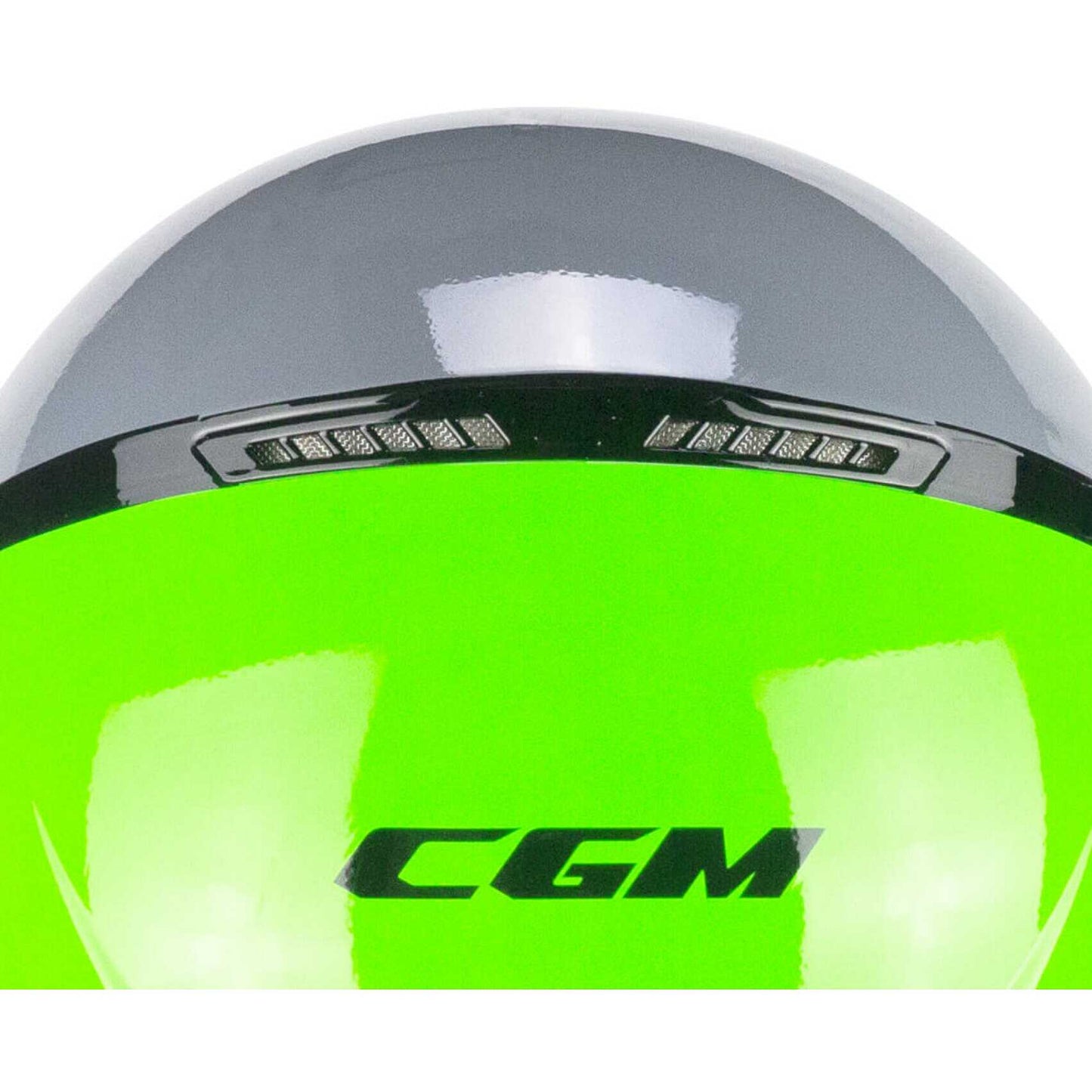 Casco Moto CGM 167R FLO STEP (visiera lunga) - Grigio verde