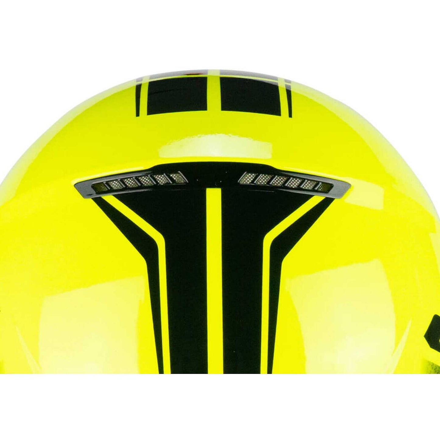 Casco Moto CGM 167X FLO TECH (visiera lunga) - Giallo fluo nero
