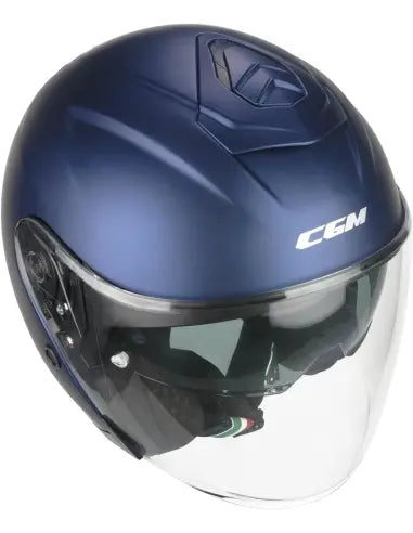 Casco Open face jet CGM 160A JAD MONO - blu satinato