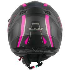 Casco Moto Integrale CGM 321G ATOM SPORT - nero fucsia fluo opaco