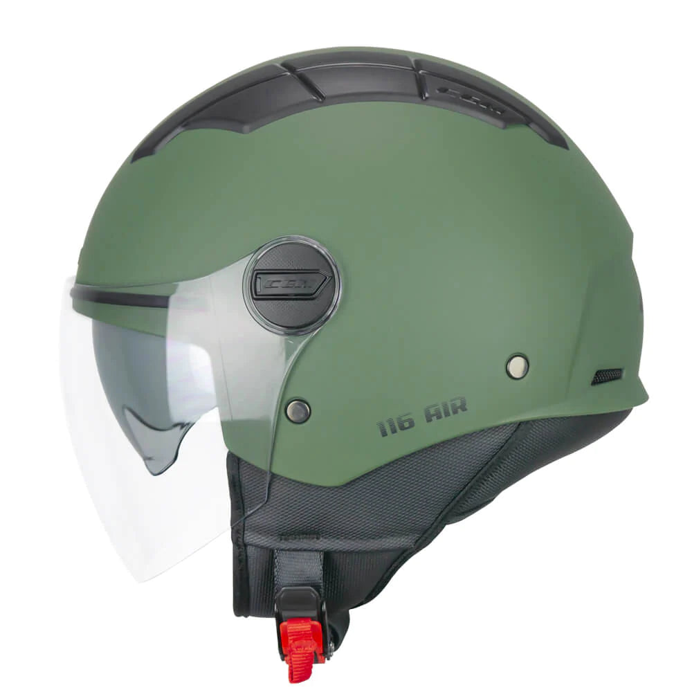 Casco Open face jet CGM 116A AIR MONO - verde opaco