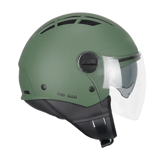 Casco Open face jet CGM 116A AIR MONO - verde opaco