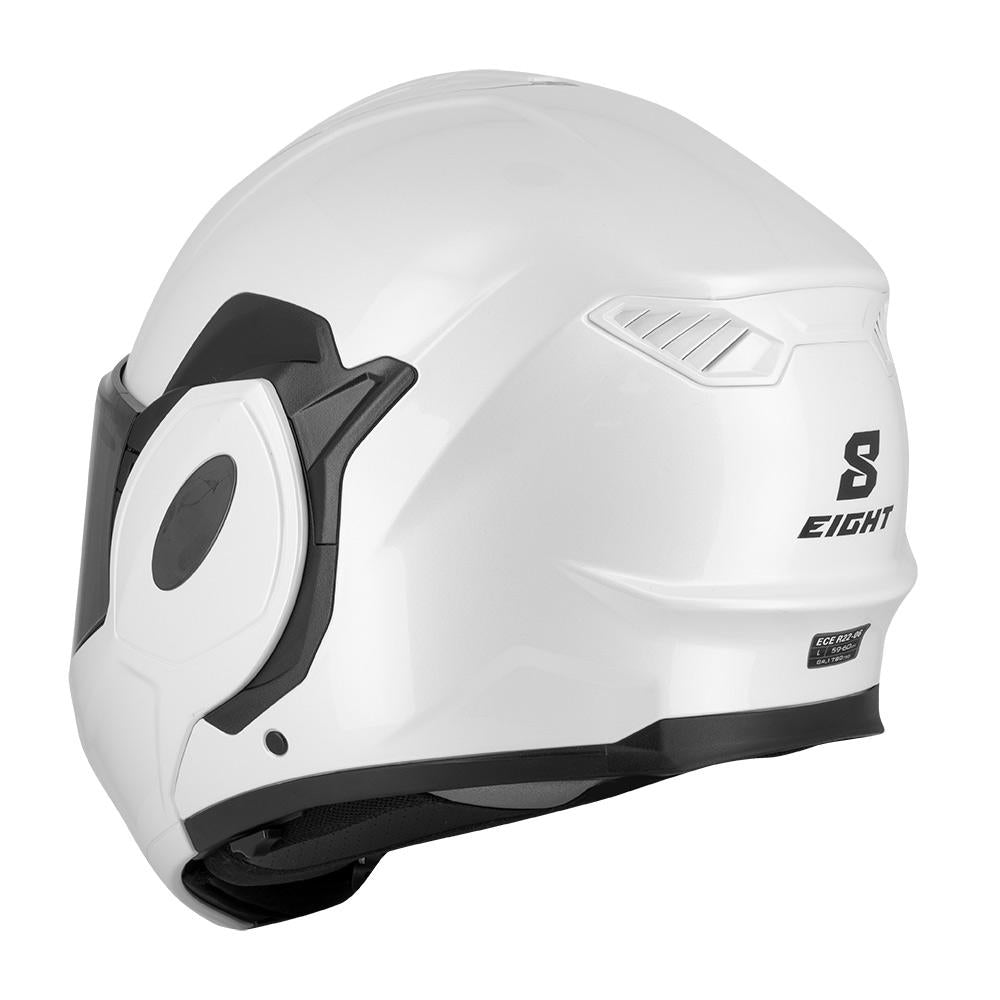 Casco Modulare Eight FlipTech Bianco Perla