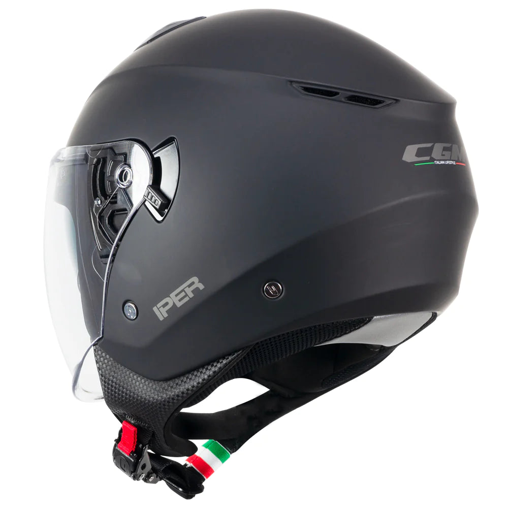 Casco Open face demi jet CGM 126A IPER MONO - nero opaco