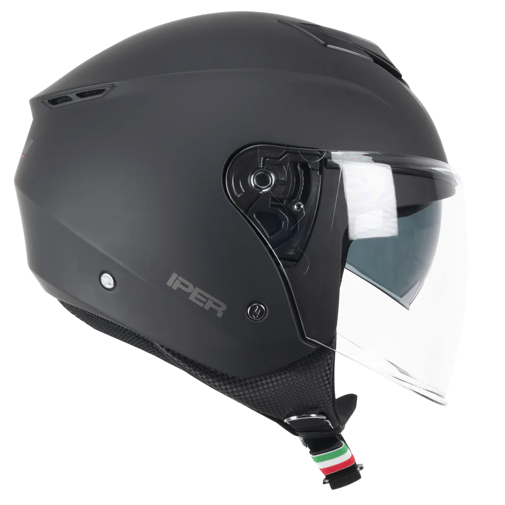 Casco Open face demi jet CGM 126A IPER MONO - nero opaco