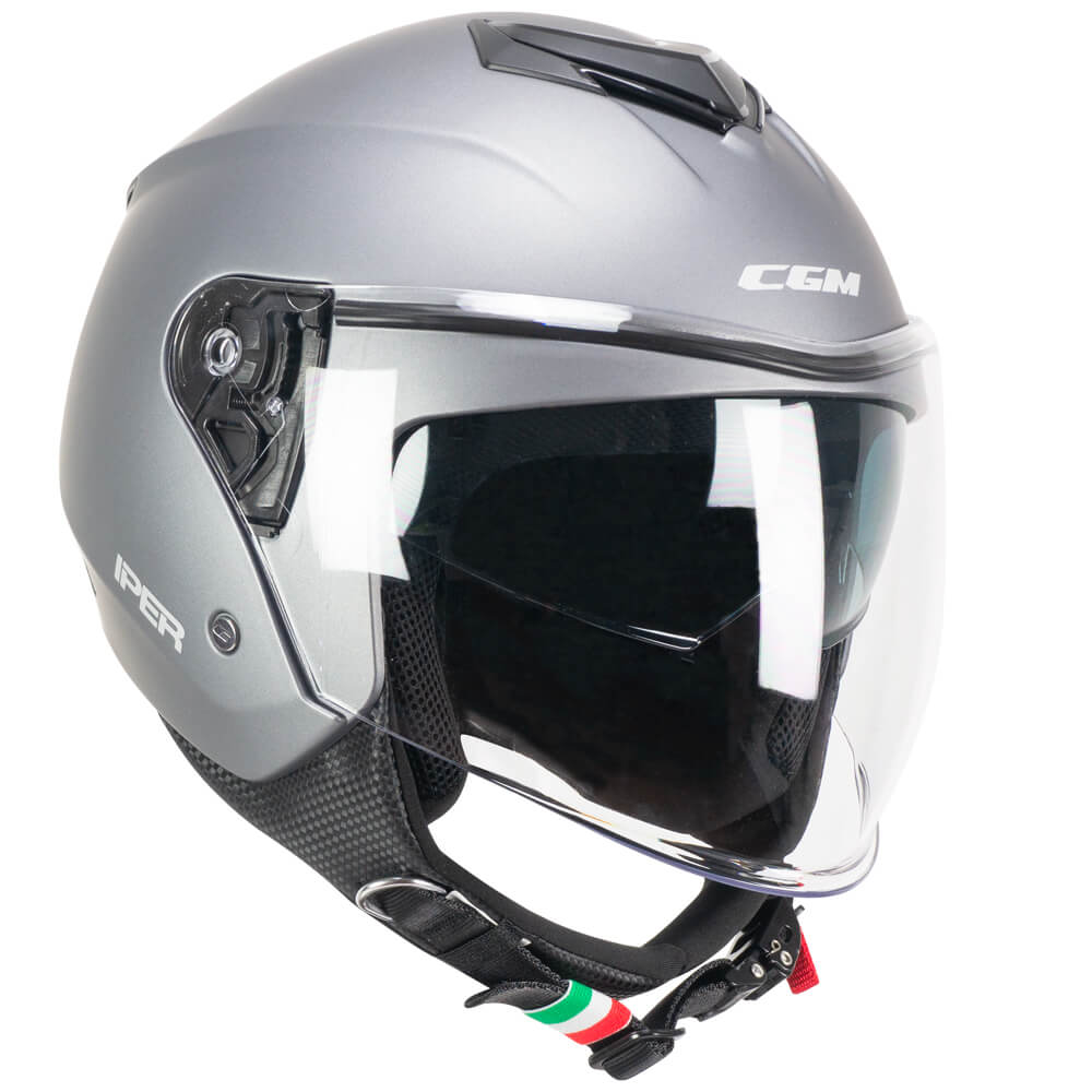 Casco Open face demi jet CGM 126A IPER MONO - antracite satinato