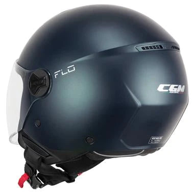 Casco Open face jet CGM  167A FLO MONO (visiera lunga) - petrolio satinato