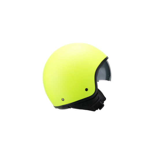 Casco Moto demi jet Beta One - giallo fluo opaco