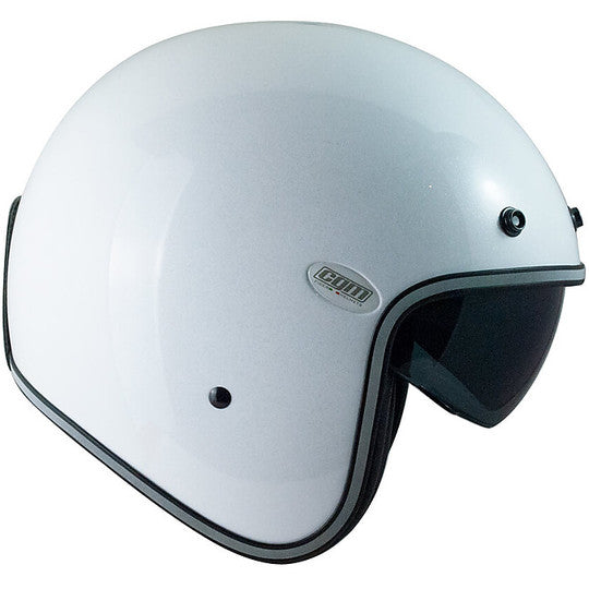 Casco Moto Jet CGM 177Y PORTO DIAMOND - bianco