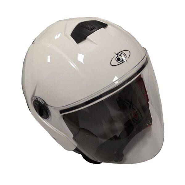 Casco moto Jet One con visiera One Gamma - bianco