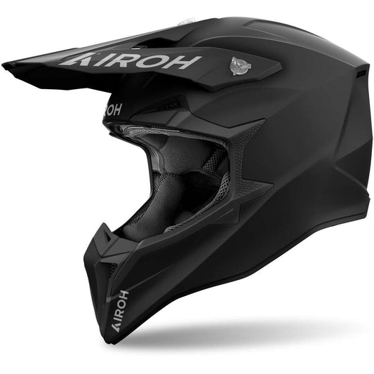 Casco Moto Cross Enduro Airoh WRAAAP COLOR Nero Opaco