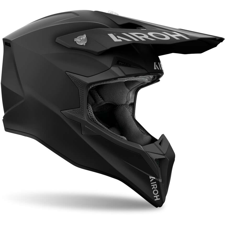 Casco Moto Cross Enduro Airoh WRAAAP COLOR Nero Opaco