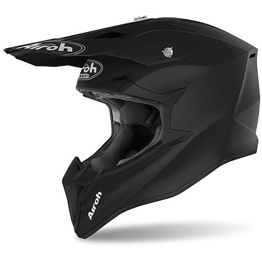 Casco Moto Cross Enduro Airoh WRAAP Color Nero Opaco