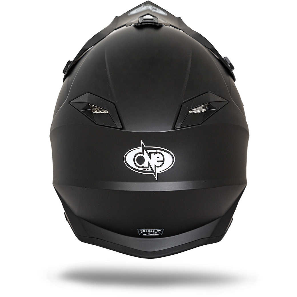 Casco moto Cross Enduro One Tiger 2.0 Nero Opaco