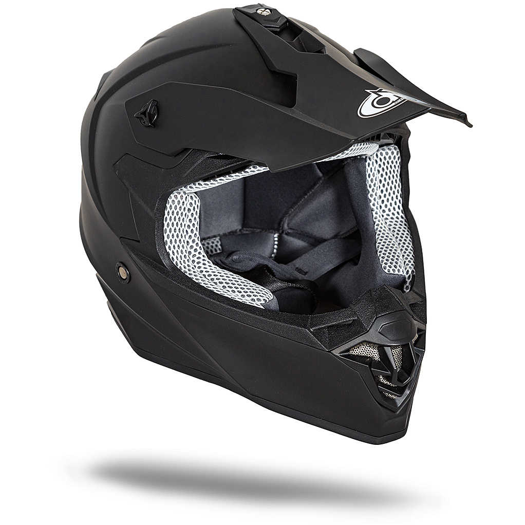 Casco moto Cross Enduro One Tiger 2.0 Nero Opaco