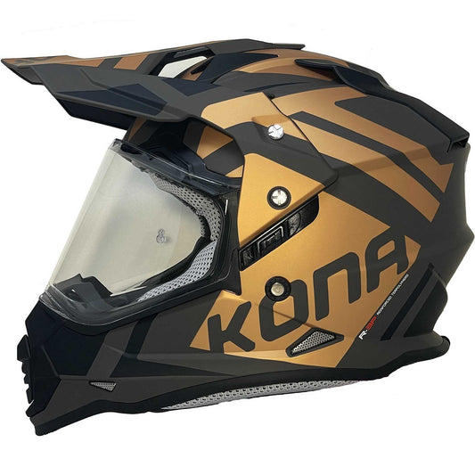 Casco Moto Integrale All Road Vemar Kona Desert Bronzo Opaco