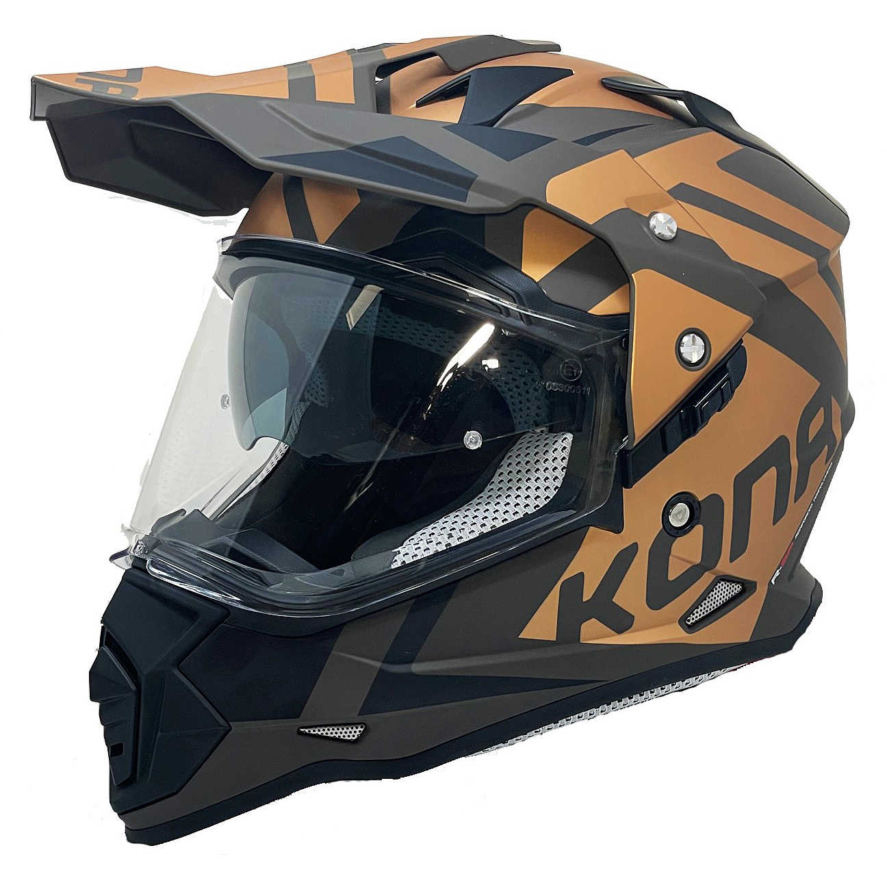 Casco Moto Integrale All Road Vemar Kona Desert Bronzo Opaco