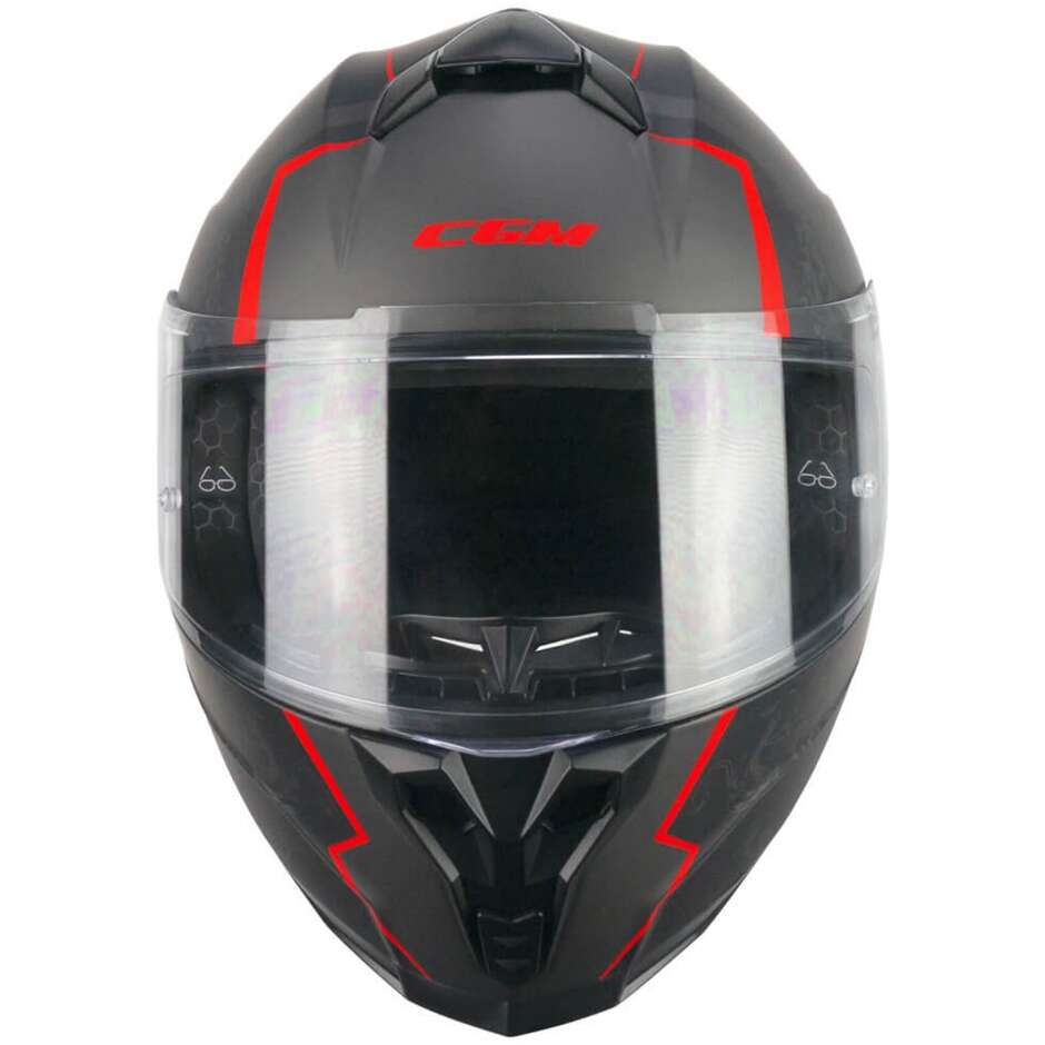 Casco Moto Integrale CGM 320G NEUTRON BAD-B - nero rosso opaco