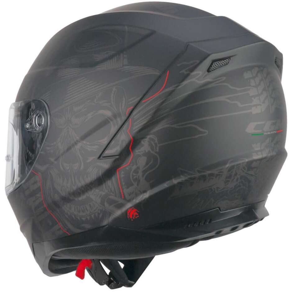 Casco Moto Integrale CGM 320G NEUTRON BAD-B - nero rosso opaco