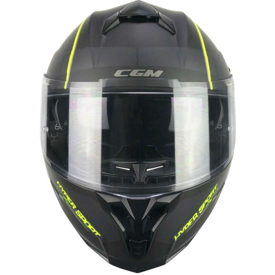 Casco Moto Integrale CGM 321G ATOM SPORT - grafite giallo fluo opaco