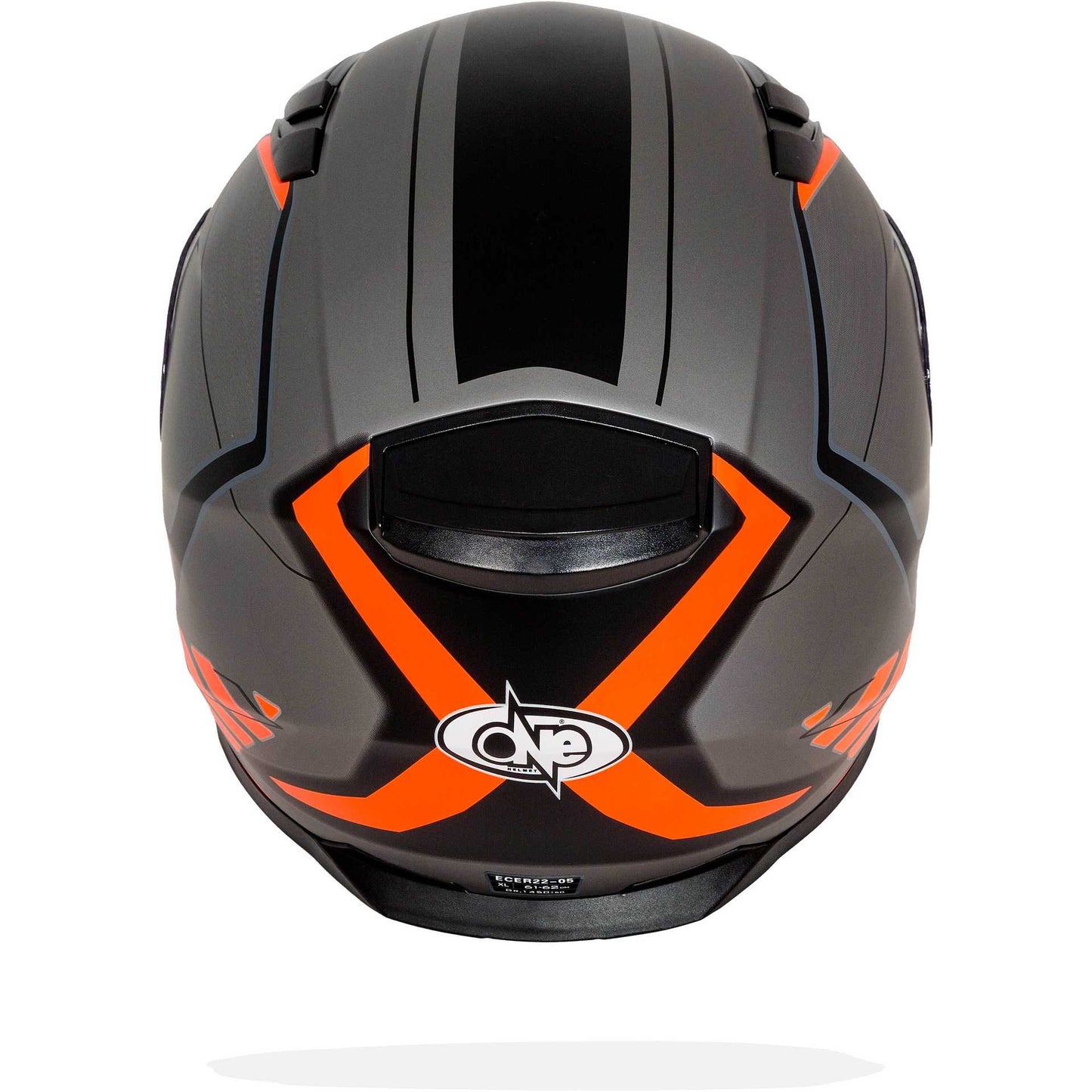 Casco Moto Integrale One GT1 Doppia Visiera - Titanio Arancio Opaco