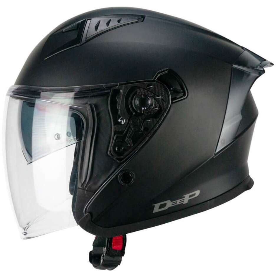 Casco Open face jet CGM 127A DEEP MONO - nero opaco