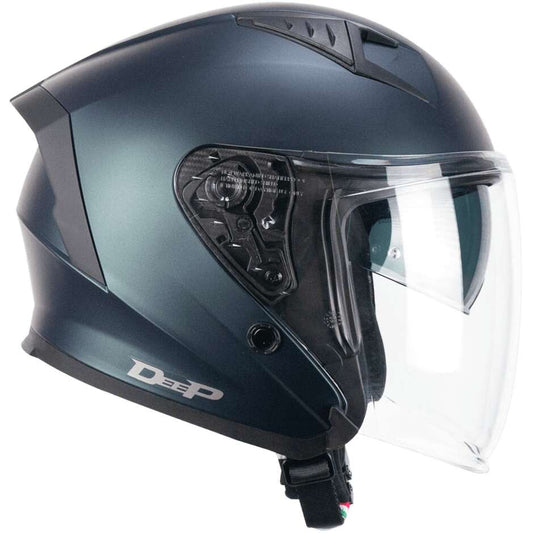 Casco Open face jet CGM 127A DEEP MONO - petrolio satinato