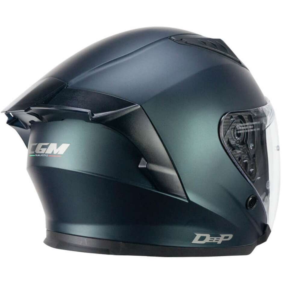 Casco Open face jet CGM 127A DEEP MONO - petrolio satinato