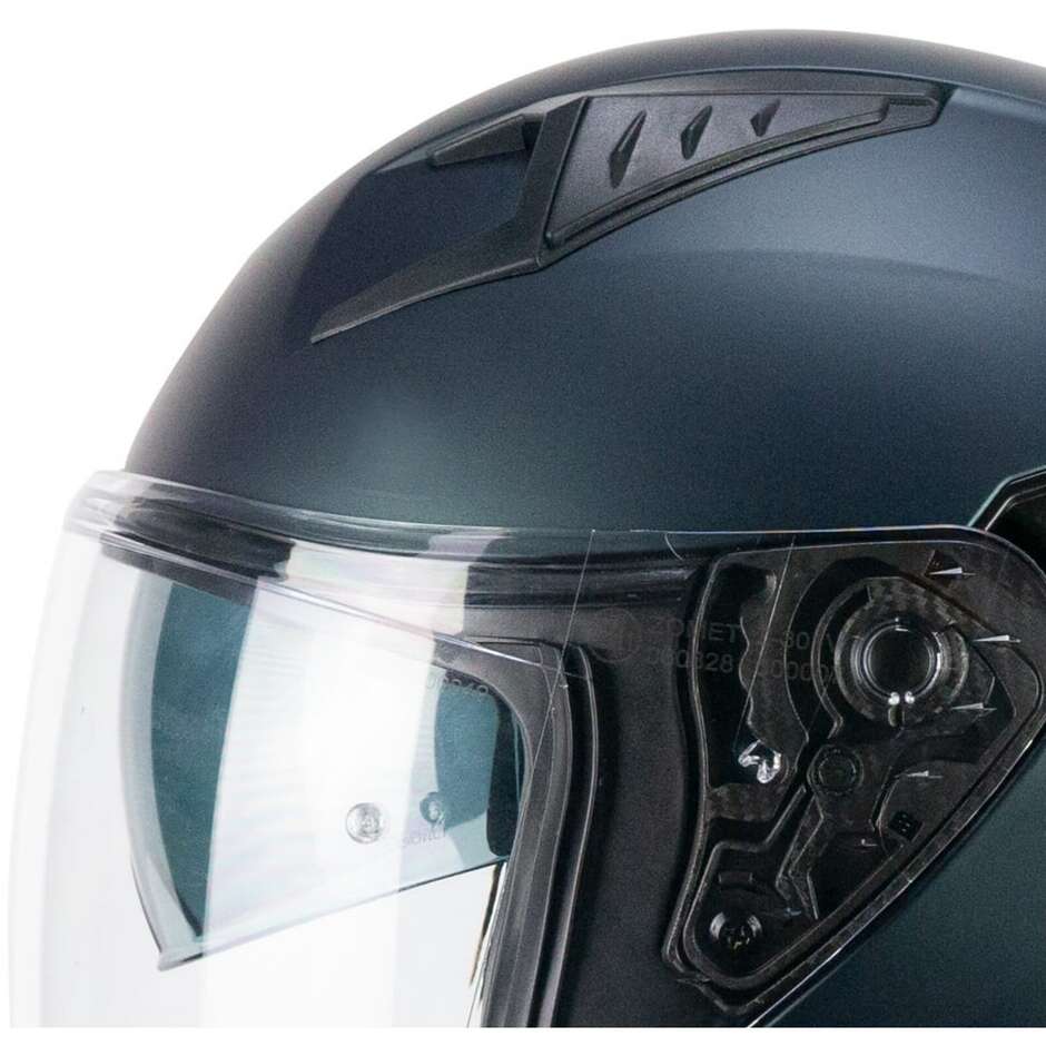 Casco Open face jet CGM 127A DEEP MONO - petrolio satinato