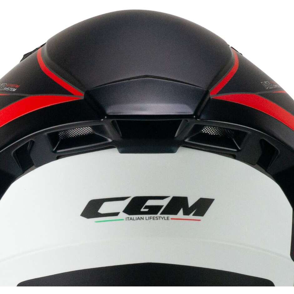 Casco Open face jet CGM 127G DEEP RACE - grafite rosso opaco