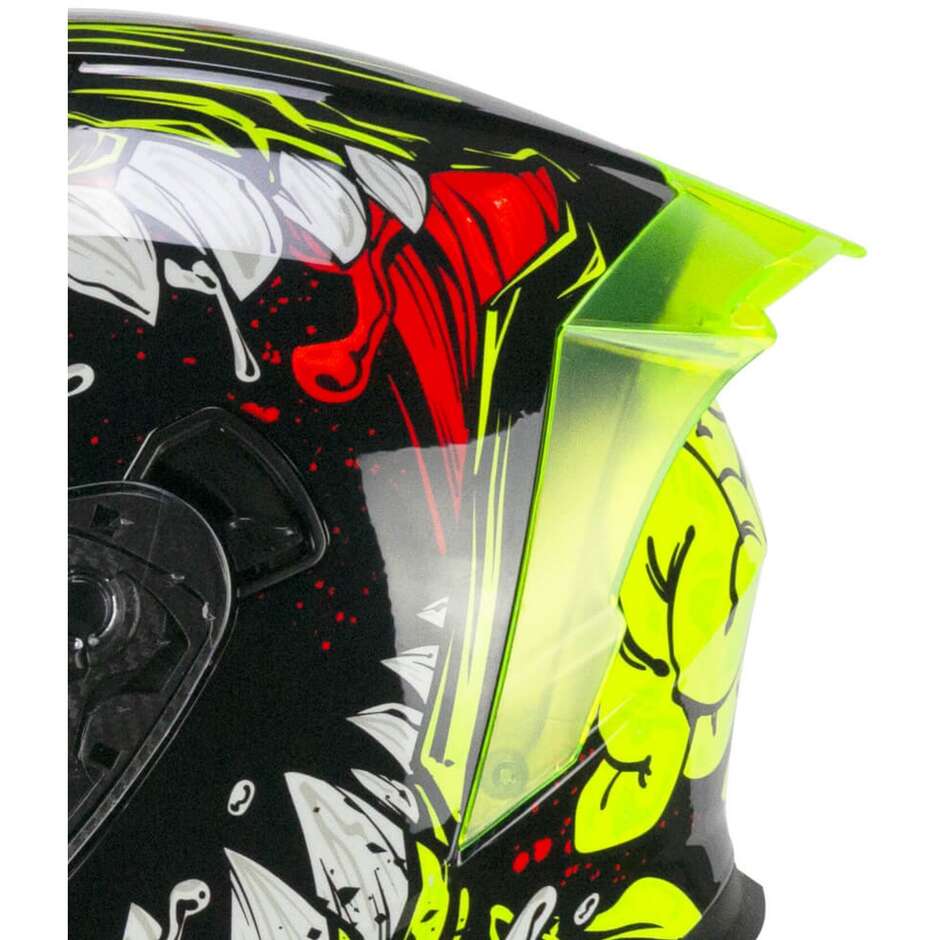 Casco Open face jet CGM 127X DEEP FREAKER - nero giallo fluo