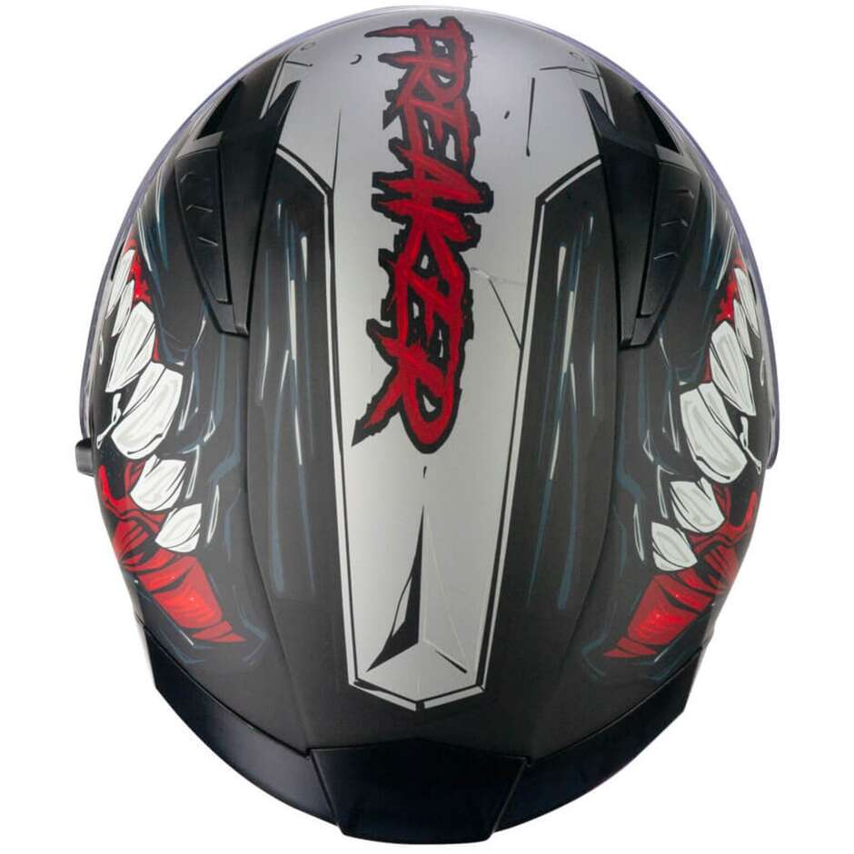 Casco Open face jet CGM 127X DEEP FREAKER - nero rosso opaco