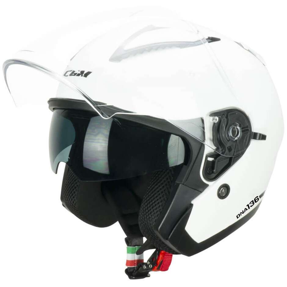 Casco Open face jet CGM 136A DNA MONO - bianco