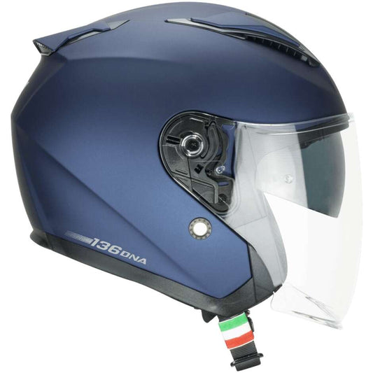 Casco Open face jet CGM 136A DNA MONO - blu satinato