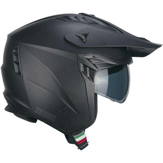 Casco Moto Jet CGM 155A RUSH MONO Nero opaco