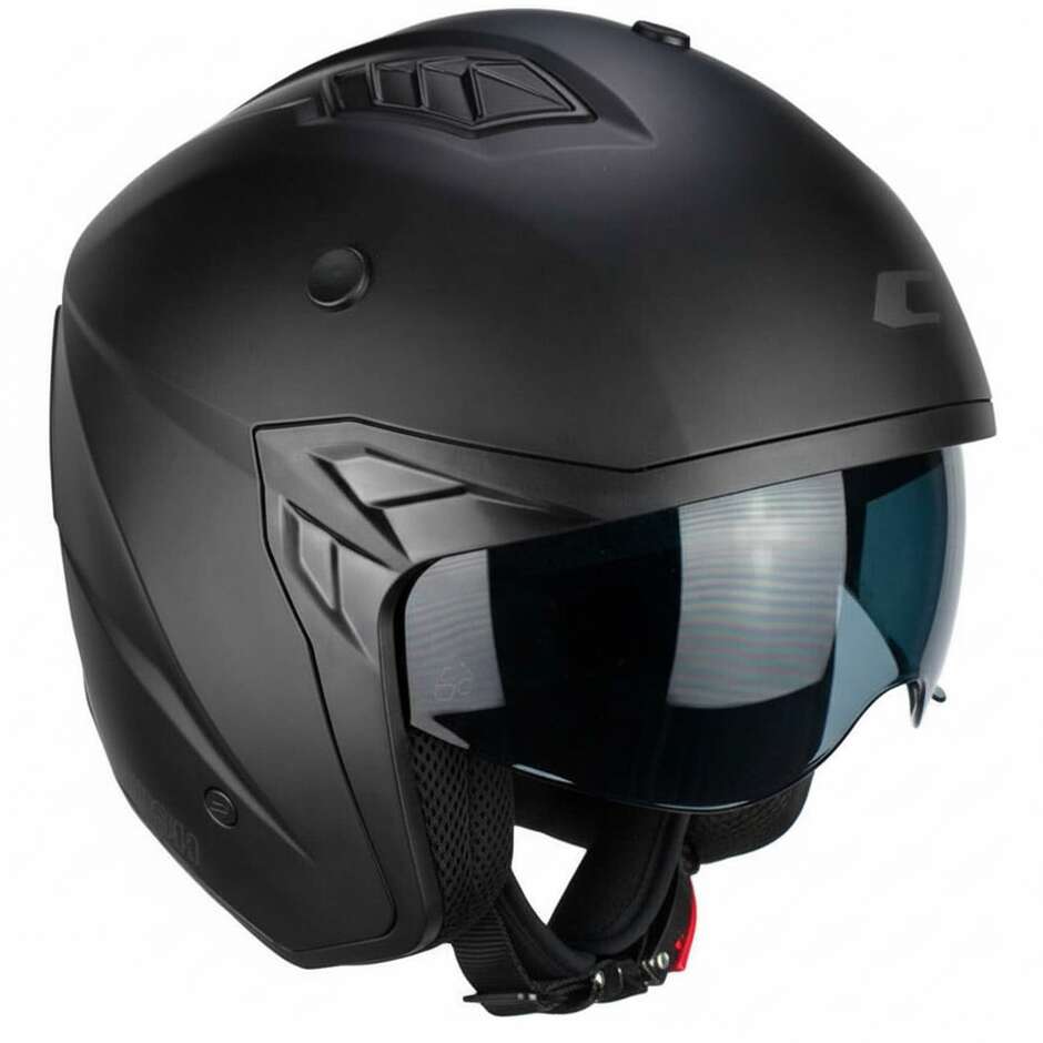 Casco Moto Jet CGM 155A RUSH MONO Nero opaco