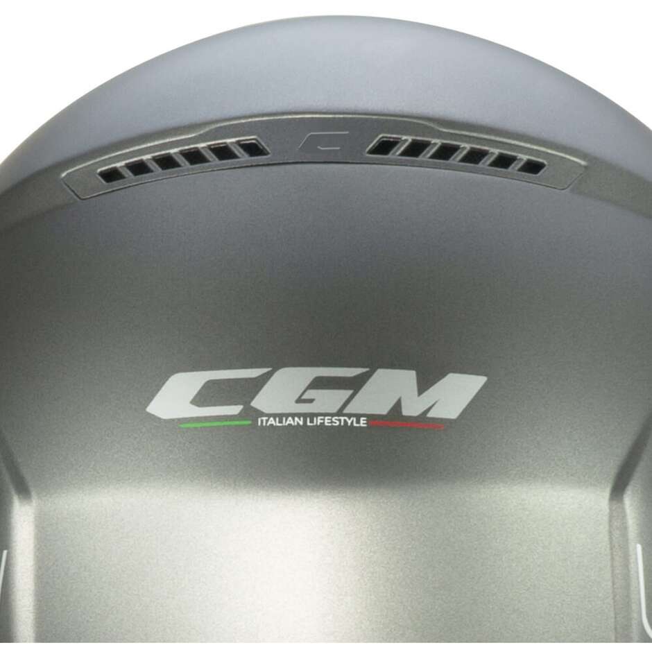 Casco Open face jet CGM 167A FLO MONO (visiera lunga) - antracite satinato