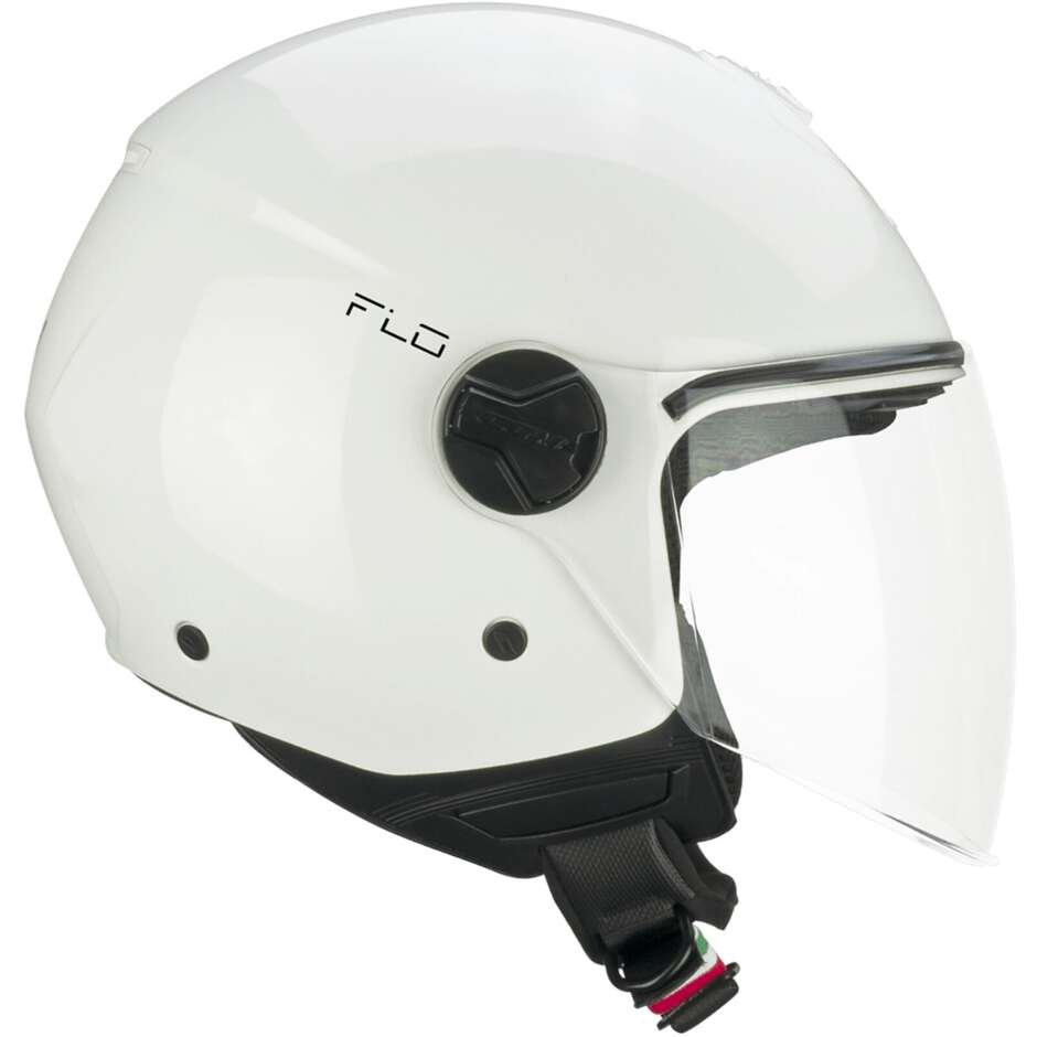 Casco Open face jet CGM 167A FLO MONO (visiera lunga) - bianco