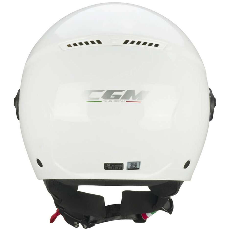 Casco Open face jet CGM 167A FLO MONO (visiera lunga) - bianco